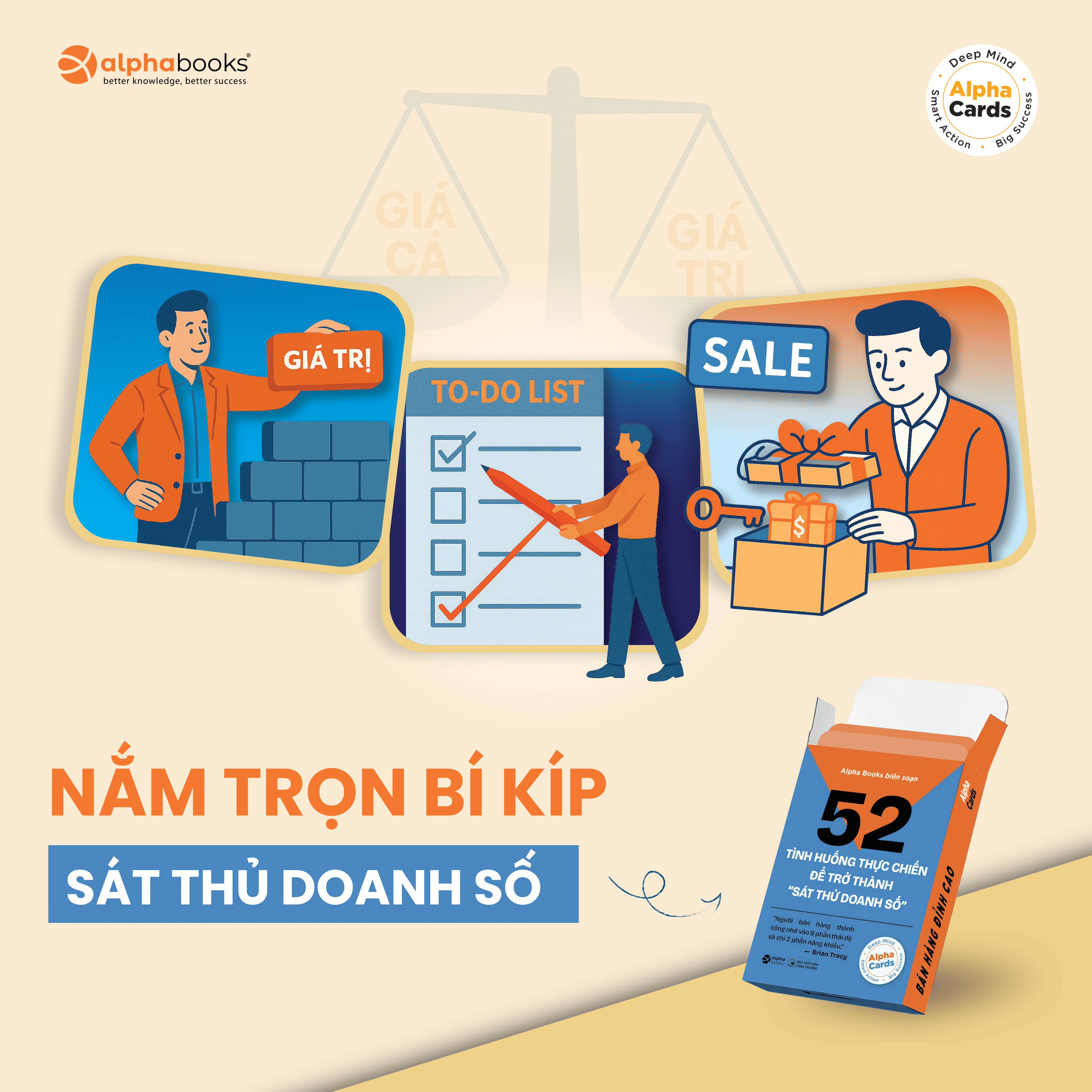 Flashcard Kỹ Năng Bán Hàng – 52 Tình Huống Thực Chiến Để Trở Thành “Sát Thủ Doanh Số”